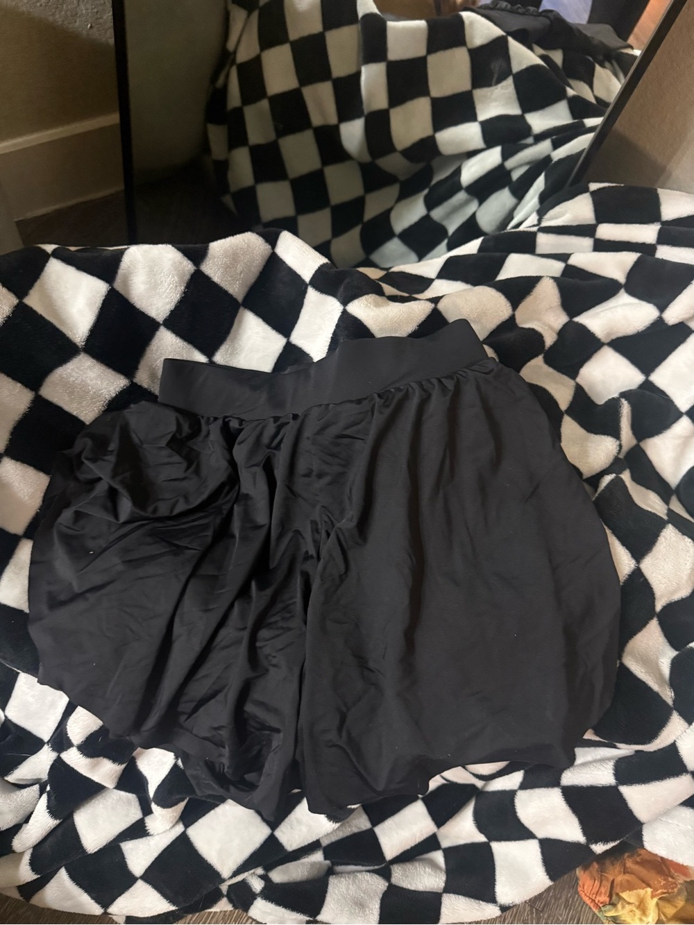 NY Collection Black Women's Athletic Shorts